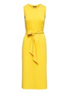 Banana Republic Womens Soft Ponte Midi Tank Dress With Side Slits Yellow Size S