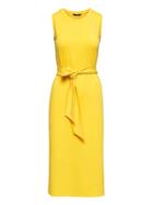 Banana Republic Womens Soft Ponte Midi Tank Dress With Side Slits Yellow Size S
