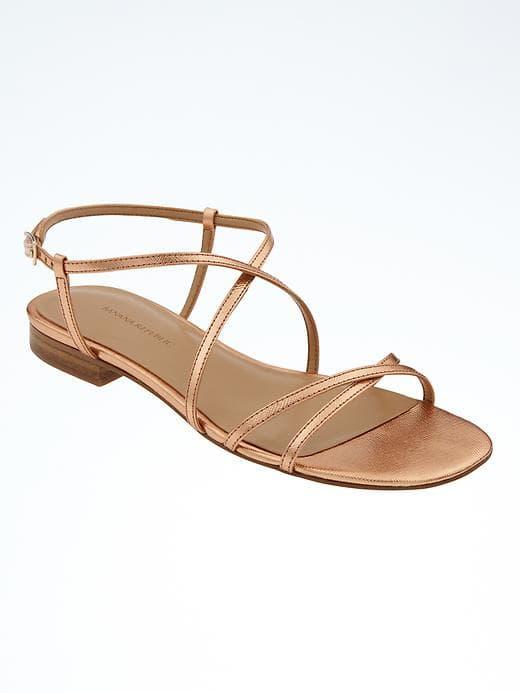 Banana Republic Crisscross Sandal - Rose Gold