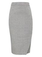 Banana Republic Womens Plaid Bi-stretch Wrap-front Pencil Skirt Plaid Size 6