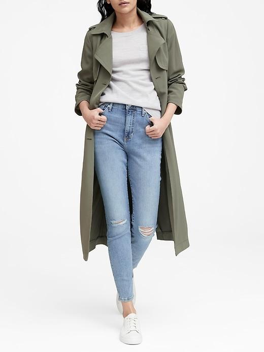 Banana Republic High-rise Skinny Jean With Frayed Hem