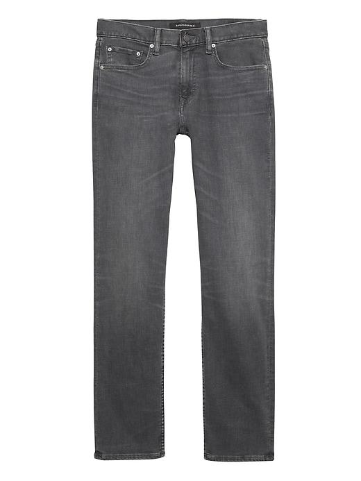Banana Republic Mens Athletic Tapered Rapid Movement Denim Gray Wash Jean Canyon Wash Size 30w