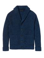 Banana Republic Mens Supima Cotton Ribbed Shawl Cardigan Navy Size Xl