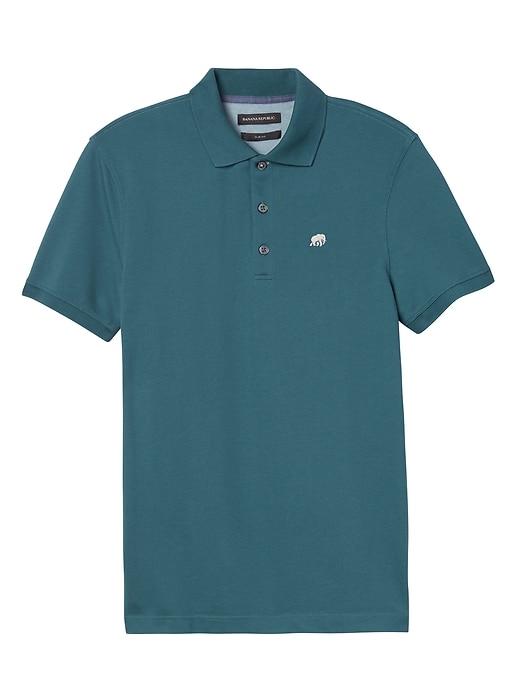 Banana Republic Slim Pique Polo - Julep Green