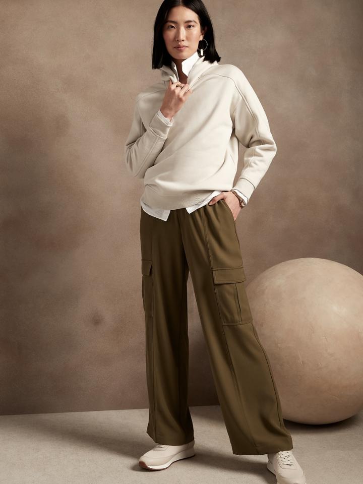 Petite High + Wide Cargo Pant