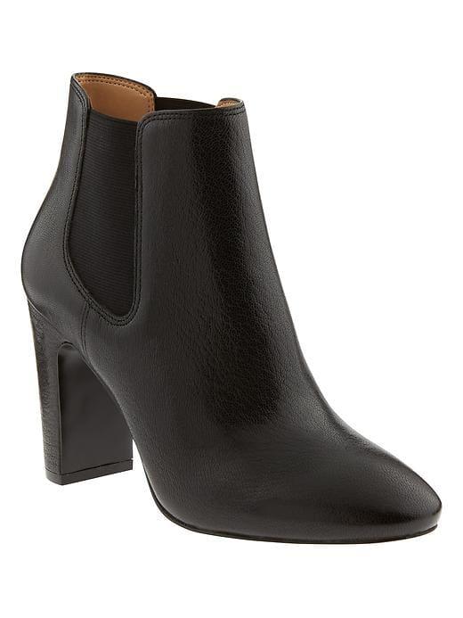 Banana Republic Womens Belinda Chelsea Boot Black Size 8