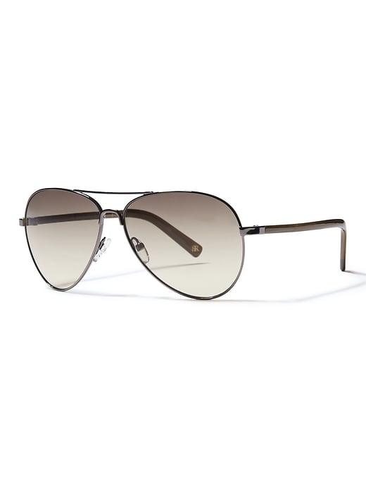 Banana Republic Womens Leighton Sunglasses Gunmetal Size One Size