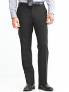 Banana Republic Classic Fit Solid Wool Trouser - Black