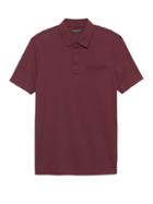 Banana Republic Mens Slim Luxury-touch Performance Polo Shirt Burgundy Size S