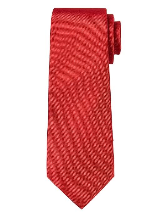 Banana Republic Mens Oxford Silk Nanotex Tie Ginger Orange Size One Size
