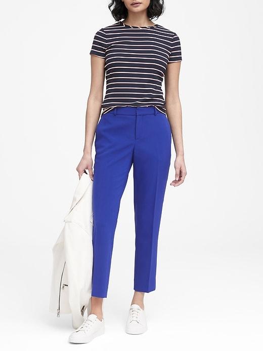 Banana Republic Avery Straight-fit Stretch Ankle Pant