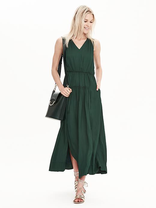 Banana Republic Womens Goddess Maxi Dress Size 0 - Deep Hunter