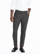 Banana Republic Mens Pleated Linen Pant Size 32w 36l Tall - Charcoal