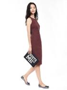 Banana Republic Womens Sloan Fit Racer Sheath Size 0 Petite - Black Rose
