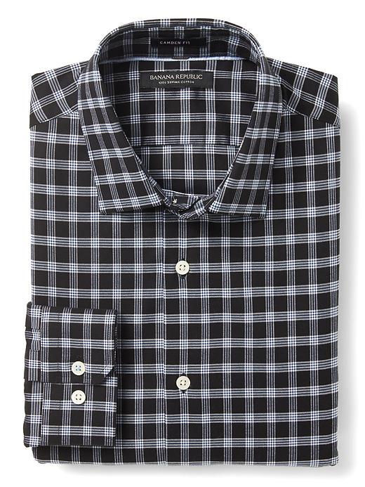 Banana Republic Mens Camden Fit Supima Cotton Shirt - Black