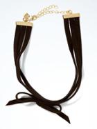Banana Republic Bow Choker Necklace - Black