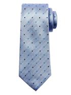 Banana Republic Mens Herringbone Dot Silk  Nanotex Tie Cornflower Blue Size One Size