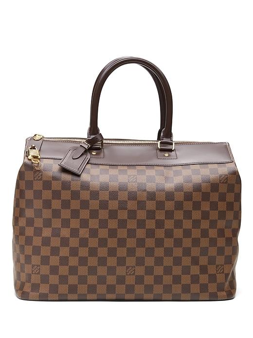 Banana Republic Mens Luxe Finds   Louis Vuitton Damier Ebene Greenwich Pm Bag Black Mix Size One Size