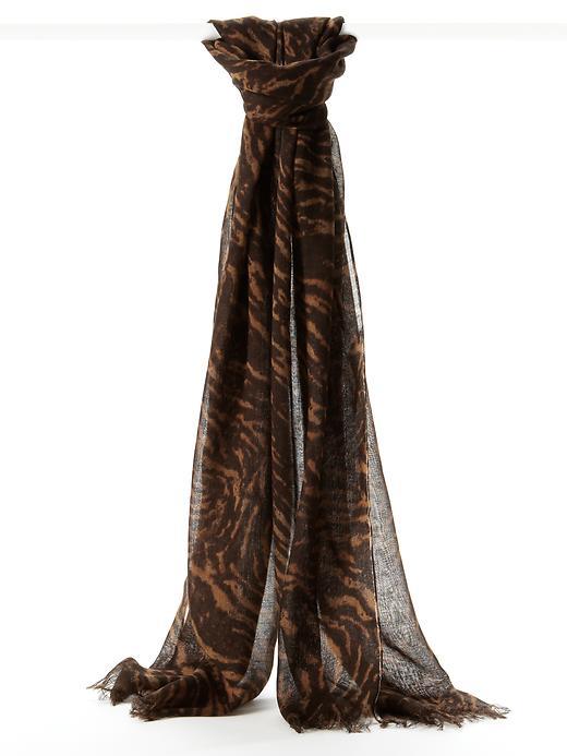 Banana Republic Arianna Zebra Print Scarf
