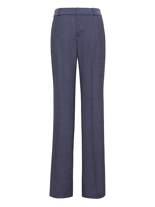 Banana Republic Womens Logan Trouser-fit Lightweight Wool Pant Navy Size 2