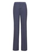 Banana Republic Womens Logan Trouser-fit Lightweight Wool Pant Navy Size 2