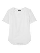 Banana Republic Womens Life In Motion Laser-cut Quick-dry Tee White Size L