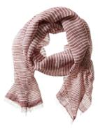 Banana Republic Mens Stripe Linen Scarf Size One Size - Red