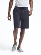 Banana Republic Mens French Terry Short - Navy