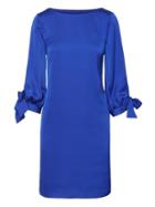 Banana Republic Womens Tie-sleeve Shift Dress Bright Blue Size 0