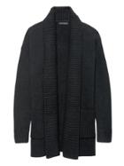Banana Republic Womens Petite Cotton-merino Wool Blend Coatigan Sweater Black Size Xs