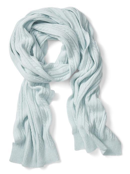 Banana Republic Cable Scarf - Light Teal