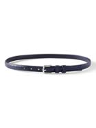 Banana Republic Womens Snake-effect Small Trouser Belt Dark Denim Blue Size Xs
