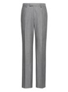 Banana Republic Mens Standard Gray Pinstripe Italian Cotton Suit Pant French Gray Size 34w