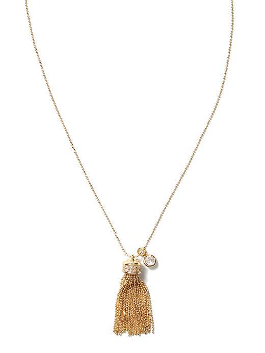Banana Republic Delicate Tassel Necklace Size One Size - Gold