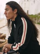 Half-zip Sweater With Side Stripe