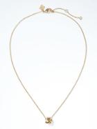 Banana Republic Hammered Gold Knot Necklace - Gold