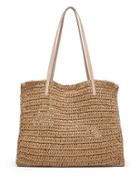 Banana Republic Womens Packable Straw Square Tote Natural Size One Size