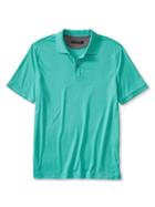 Banana Republic Mens Luxe Touch Polo Size L Tall - Truly Teal