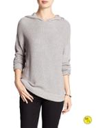 Banana Republic Factory Sweater Hoodie Size L - Charcoal