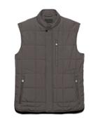 Banana Republic Mens Water-resistant Quilted Vest Camp Smoke Size M