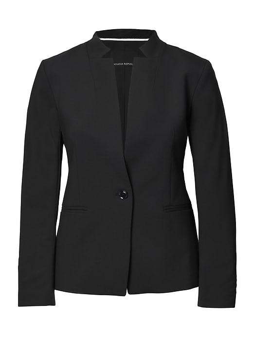Banana Republic Inverted Collar Lighweight Wool Blazer