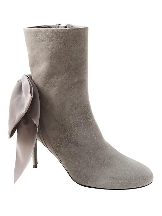 Banana Republic Womens Eugenia Kim   Carina Bow Bootie Light Gray Size 37