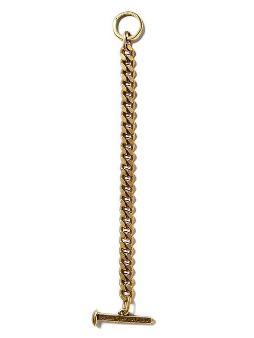 Banana Republic Womens Giles & Brother   Railroad Spike Link Bracelet Antique Brass Size One Size