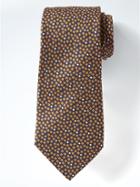 Banana Republic Mens Confetti Square Silk Nanotex Tie - Whiskey