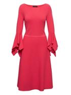 Banana Republic Womens Handkerchief-sleeve Sweater Dress Strawberry Pink Size L