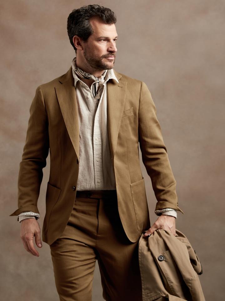 Italian Cotton-linen Suit Jacket
