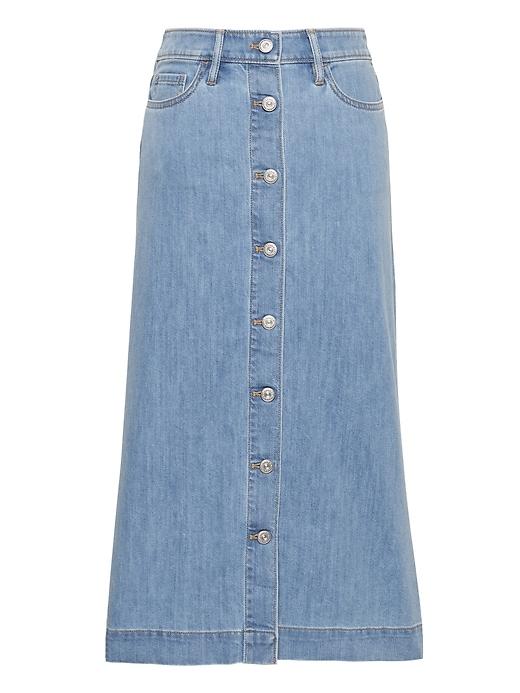 Banana Republic Japan Exclusive Button-front Denim Skirt