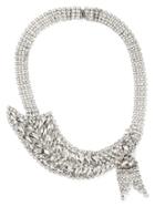Banana Republic Crystal Leaf Focal Necklace Size One Size - Clear Crystal