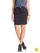 Banana Republic Womens Factory Denim Skirt Size 0 - Black Denim