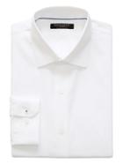 Banana Republic Mens Classic-fit Non-iron Stretch Shirt White Size M